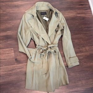 Banana Republic Women's Green Trench Coat
